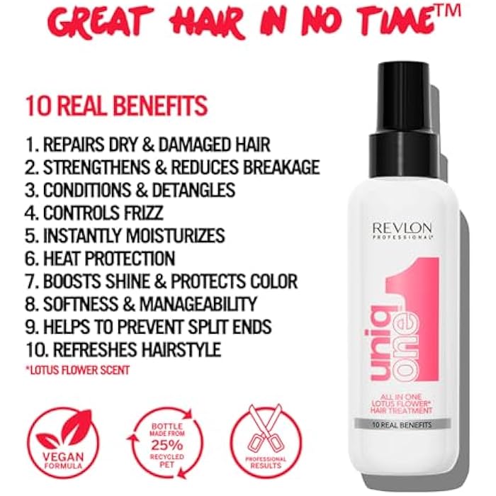 Revlon Professional UniqOne Lotus Flower Hair Treatment 150 Ml - Image 3